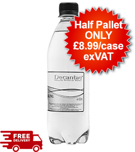 36 Cases - Decantae Mineral Water - Sparkling 24x500ml - Half Pallet